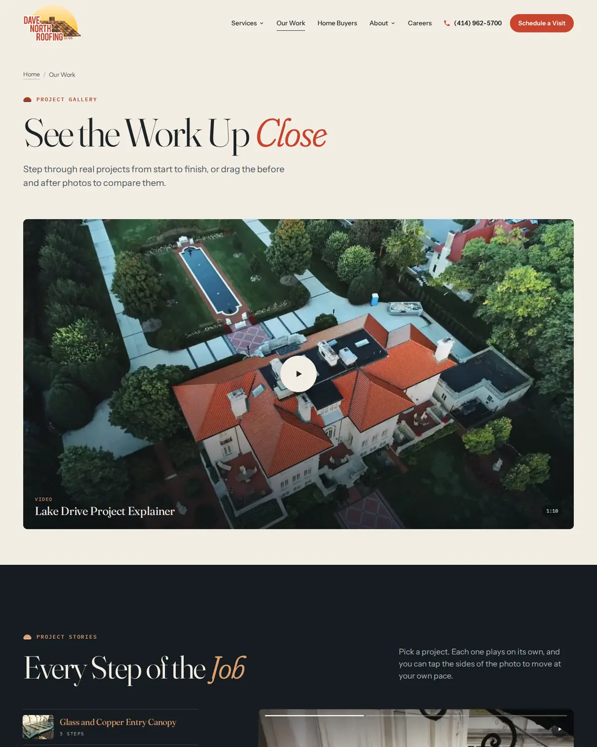 Our Work: project stories told in before, during and after photos.