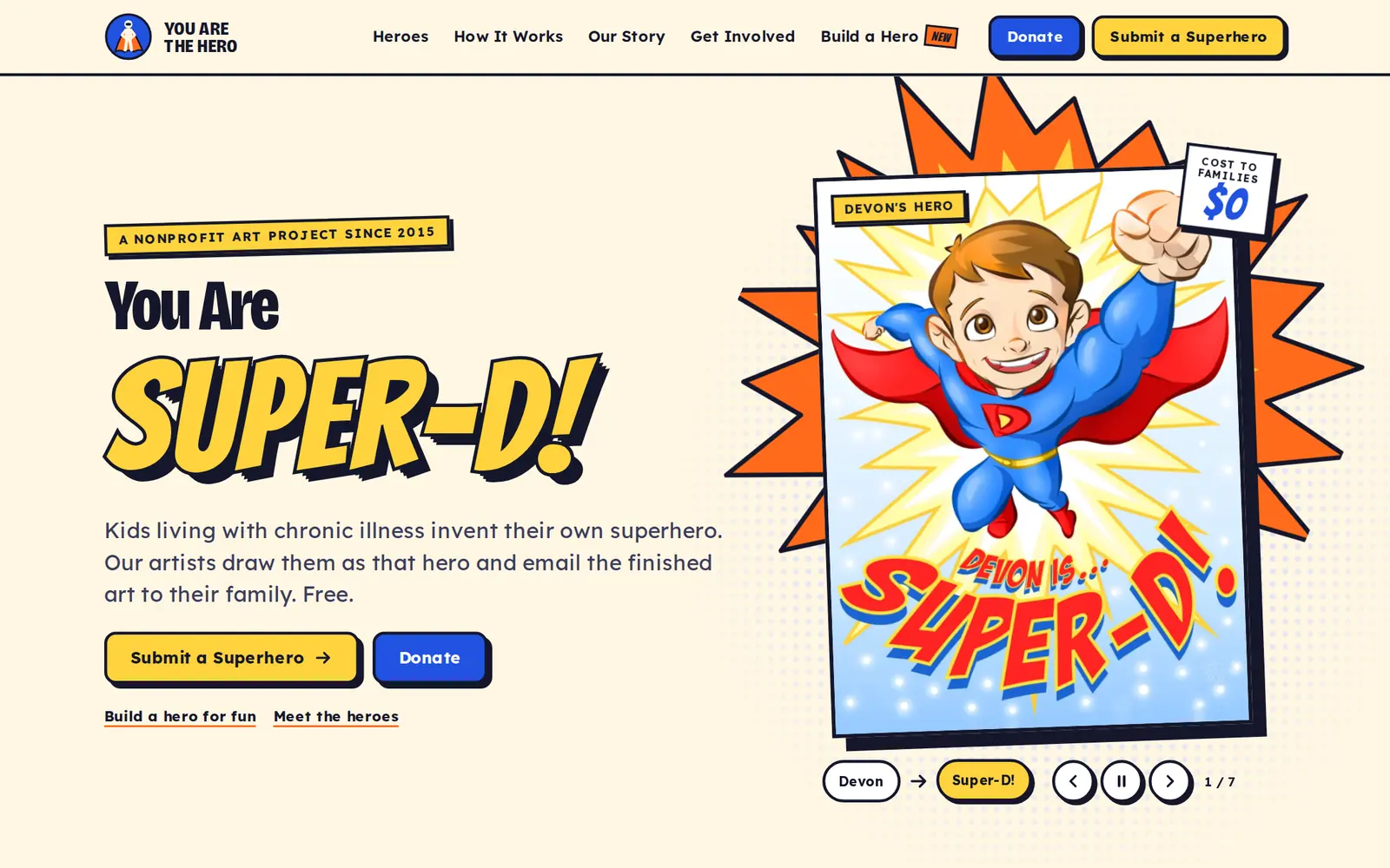 The cover finished: You Are Super-D, with his hero art.